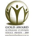 2009 Australian Customer Service Awards - Gold Award 